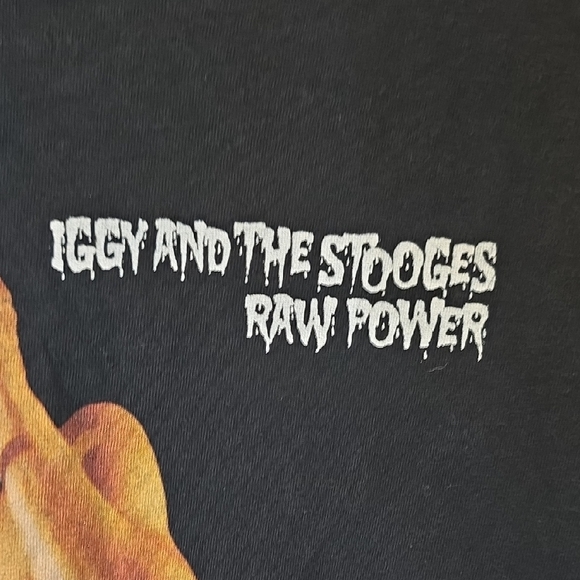 Iggy Pop And The Stooges Black Heavy Cotton Tee - Picture 5 of 5